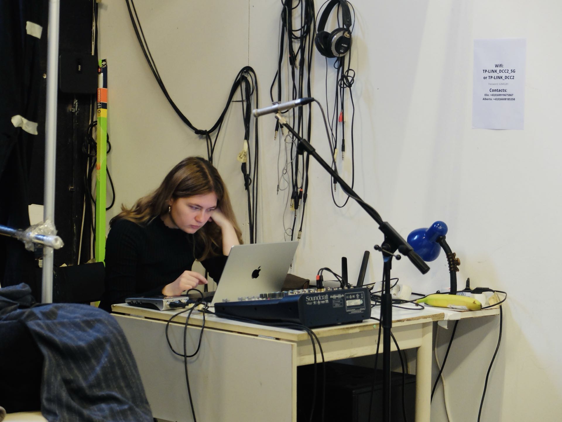 Leonie working  in Vienna.